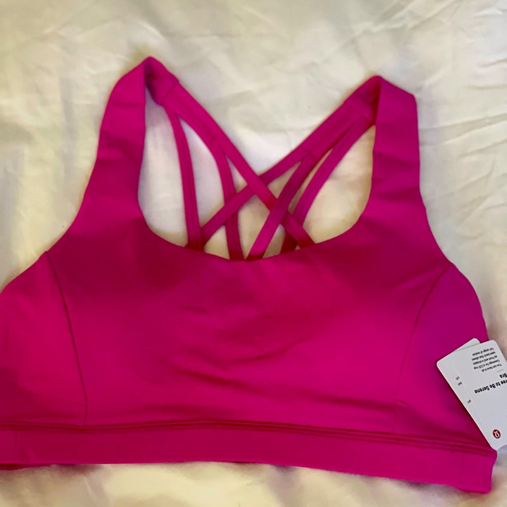 NWT Lululemon Free Serene Bra SONIC PINK size 6 - Picture 2 of 5